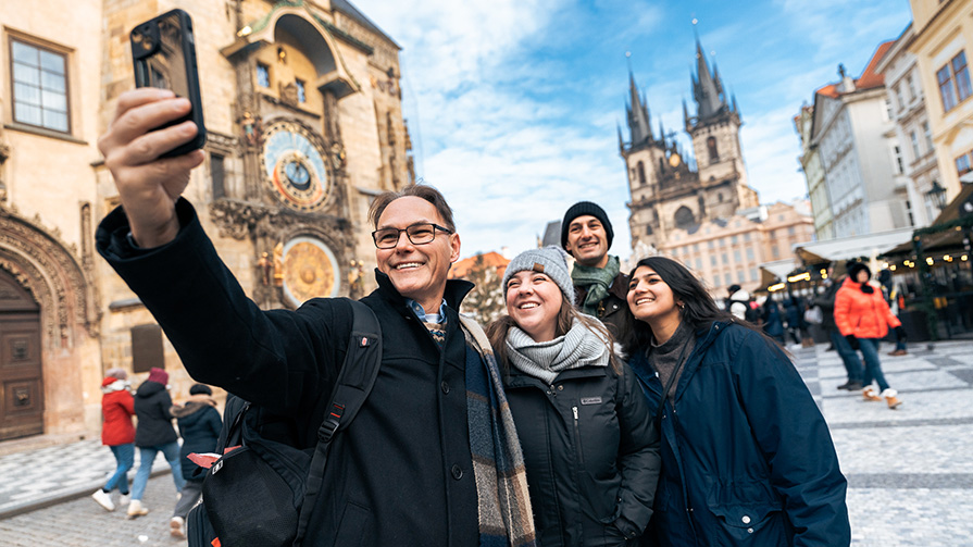 Bryant MBA students in Prague